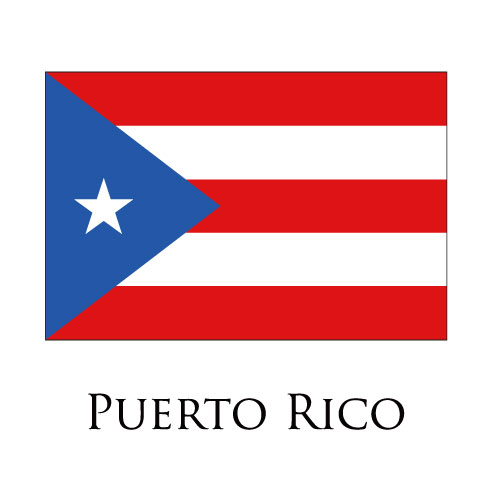 Puerto Rico flag logo cricut iron on